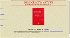 Desktop Screenshot of democracynature.org
