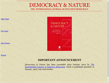 Tablet Screenshot of democracynature.org